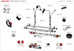 Carry-Bike Mercedes Viano 02093(-/A)75-