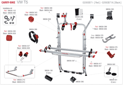 Carry-bike VW T5 02093B71(-/A)