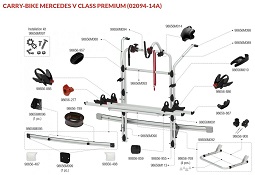 CARRY-BIKE MERCEDES V CLASS PREMIUM 02094-14A