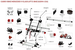 CARRY-BIKE MERCEDES V CLASS LIFT E-BIKE 02094-15A