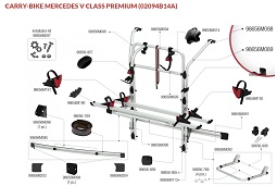 CARRY-BIKE MERCEDES V CLASS PREMIUM 02094B14A