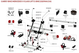 CARRY-BIKE MERCEDES V CLASS LIFT E-BIKE 02094A15A