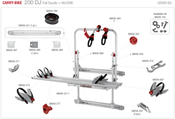 Carry-bike 200DJ Fiat Ducato < 06/2006 02093-65-