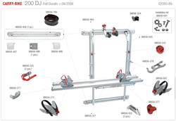 Carry-bike 200DJ Fiat Ducato > 06/2006 02093-89-