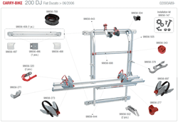 Carry-bike 200DJ Fiat Ducato > 06/2006 02093A89-