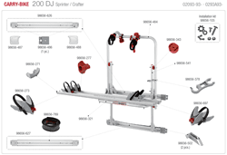 Carry-bike 200DJ Sprinter/Crafter 02093(-/A)93-