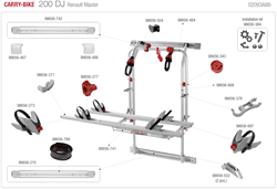 Carry-bike 200DJ Renault Master 02093A88-