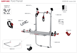 Carry-bike Ford Transit Version 2000 02093-60-